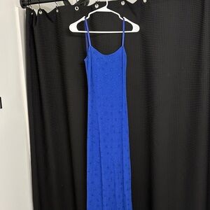 Steppin' Out Vibrant Blue Maxi Dress